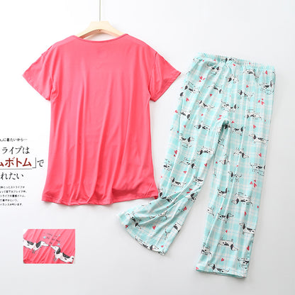 Dachshund Printed Pajamas Women dealsniper-net