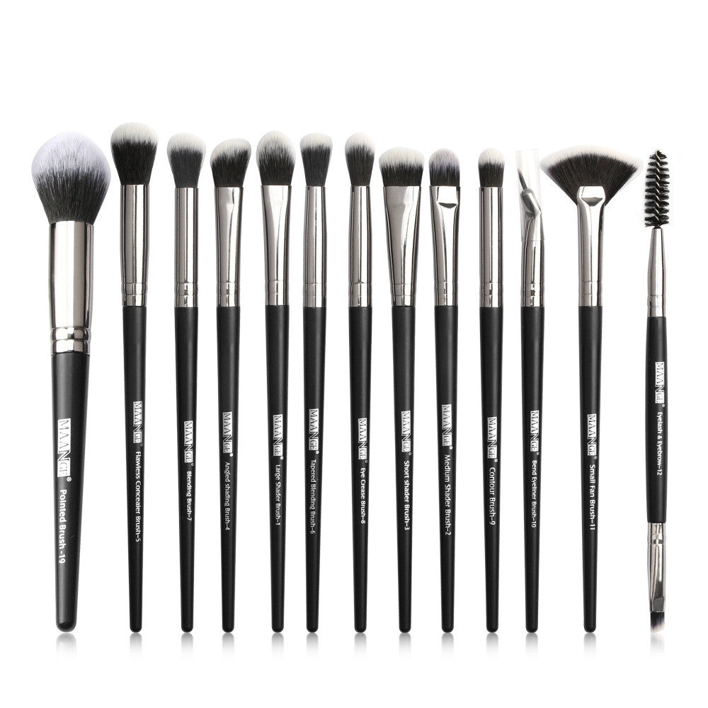 13 Eye Makeup Brush Set Eyeshadow Brush Beauty Tools Hot Sale Beauty dealsniper-net Black gun