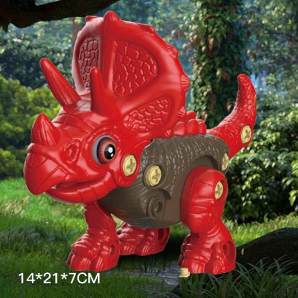 Dinosaur Toys Little Boy Children'S Puzzle Diy Assembled Toys Kids DealSniper.net Red