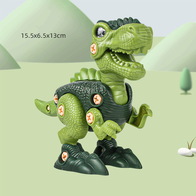 Dinosaur Toys Little Boy Children'S Puzzle Diy Assembled Toys Kids DealSniper.net Green