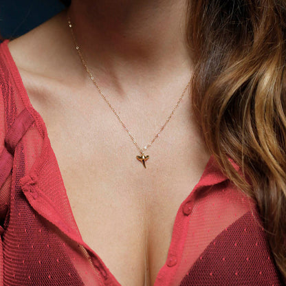 Alloy Shark Tooth Pendant Women'S Necklace Jewelry dealsniper-net