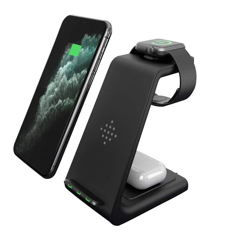 Wireless Charger Compatible With Iphone12 Three-In-One Charging Stand Gadgets dealsniper-net