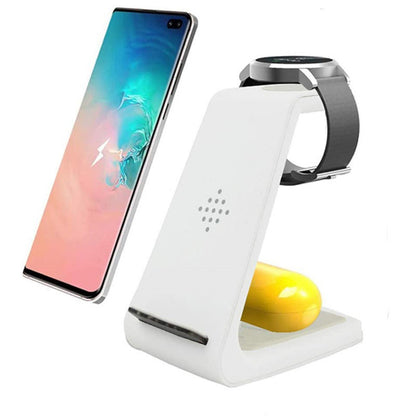 Wireless Charger Compatible With Iphone12 Three-In-One Charging Stand Gadgets dealsniper-net