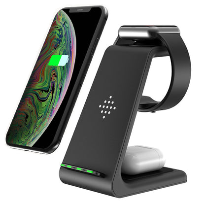 Wireless Charger Compatible With Iphone12 Three-In-One Charging Stand Gadgets dealsniper-net