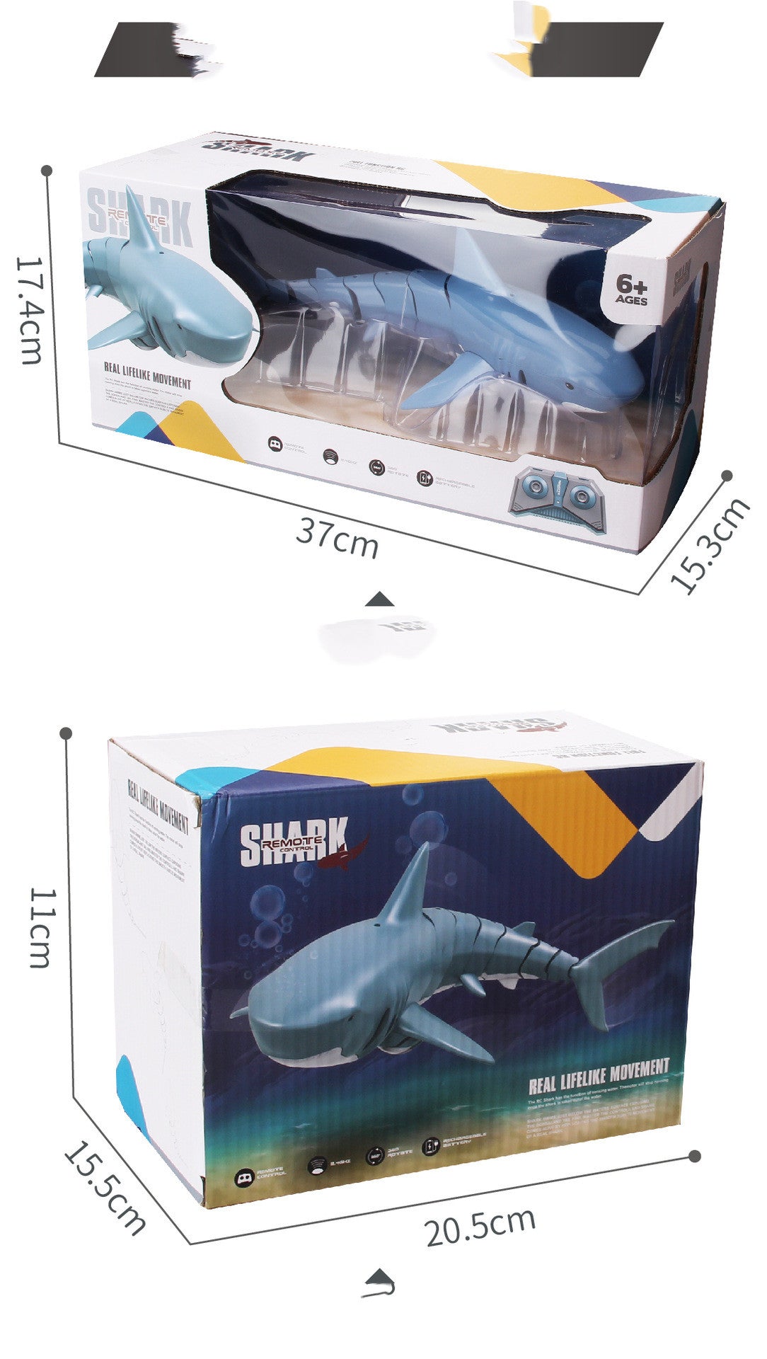 Remote Control Shark 2.4G Remote Control Fish Children's Toys Kids DealSniper.net