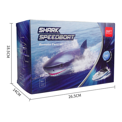 New Electric Shark RC Boat Vehicles Waterproof Swimming Pool Kids Gym From House