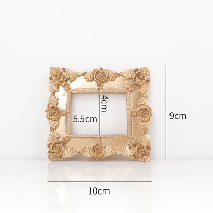 Golden Retro Photo Frame Art Jewelry Decoration Home Decoration Home dealsniper-net D