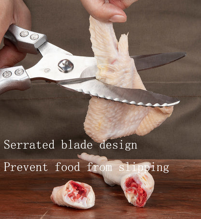 Kitchen Multifunctional Scissors Stainless Steel Chicken Bone Cleaver Knife