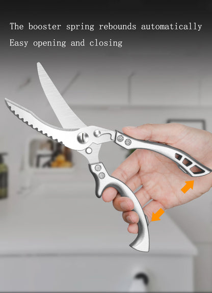 Kitchen Multifunctional Scissors Stainless Steel Chicken Bone Cleaver Knife