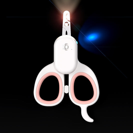 Cat Led Lighted Scissors Pet Nail Scissors Grooming Pets Gym From House Cat Pink