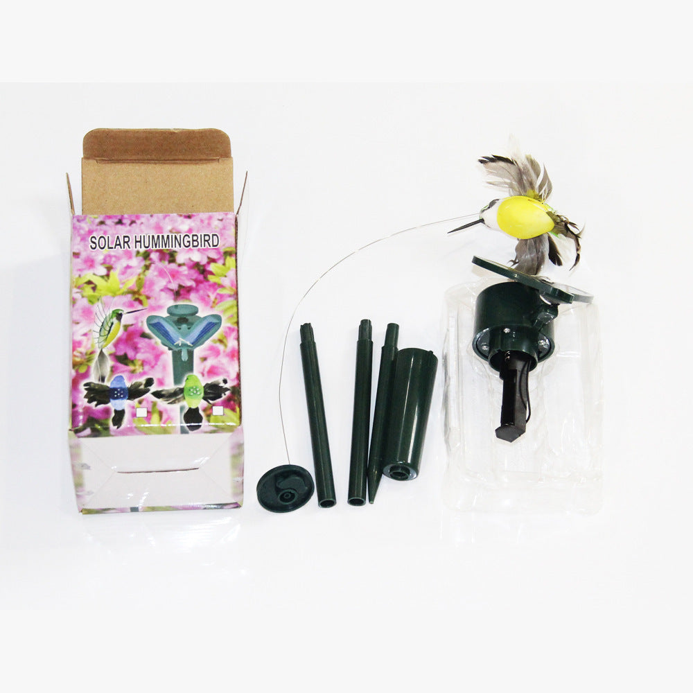 Solar Feather Bird Gardening Forest Home Decoration Handicraft Ornaments Garden DealSniper.net random color