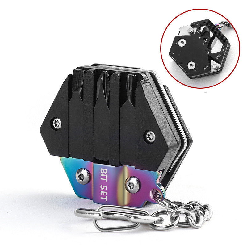 Mini Camping Folding Coin Knife Multifunctional Portable Keychain