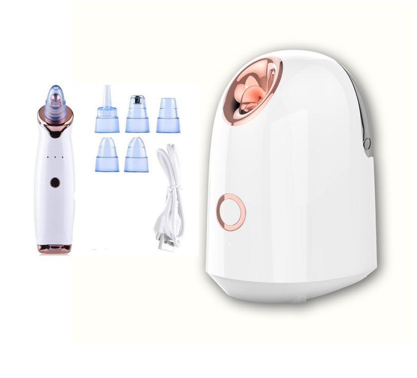 Blackhead Instrument Electric Suction Facial Washing Instrument Beauty Acne Cleaning Blackhead Suction Instrument Health dealsniper-net White Set