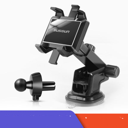 New Car Phone Holder Rotary Adiustable Navigation Car Phone Stand Vehicle dealsniper-net Telescopic suction cup