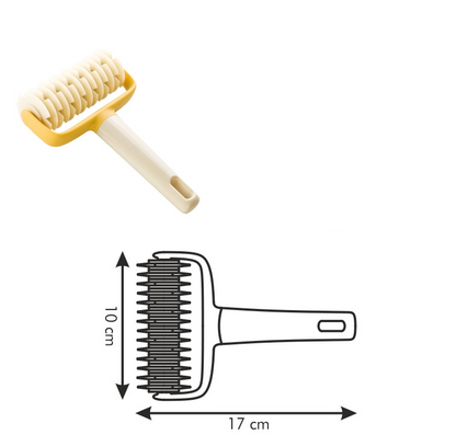 Kitchen Pizza Roller Pin Bread Hole Puncher DIY Baking Needle Kitchen DealSniper.net Woven pattern
