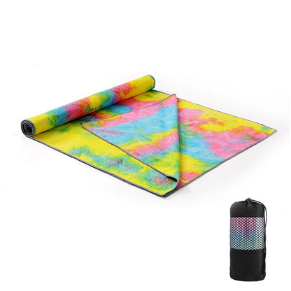 Tie-Dye Printing Yoga Blanket Widening Pad Towel Sports dealsniper-net A