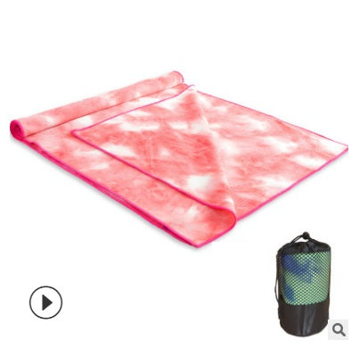 Tie-Dye Printing Yoga Blanket Widening Pad Towel Sports dealsniper-net M