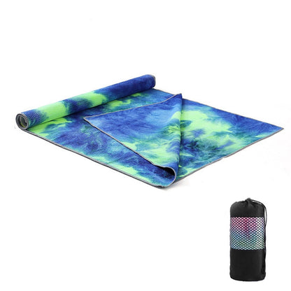 Tie-Dye Printing Yoga Blanket Widening Pad Towel Sports dealsniper-net F