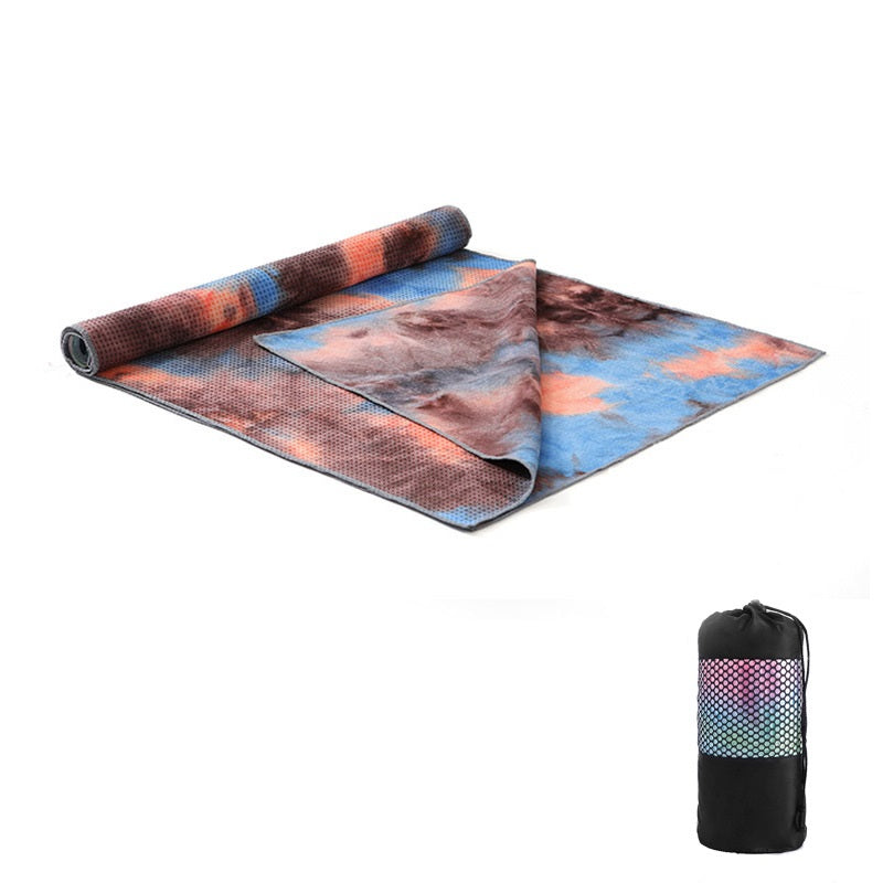 Tie-Dye Printing Yoga Blanket Widening Pad Towel Sports dealsniper-net D