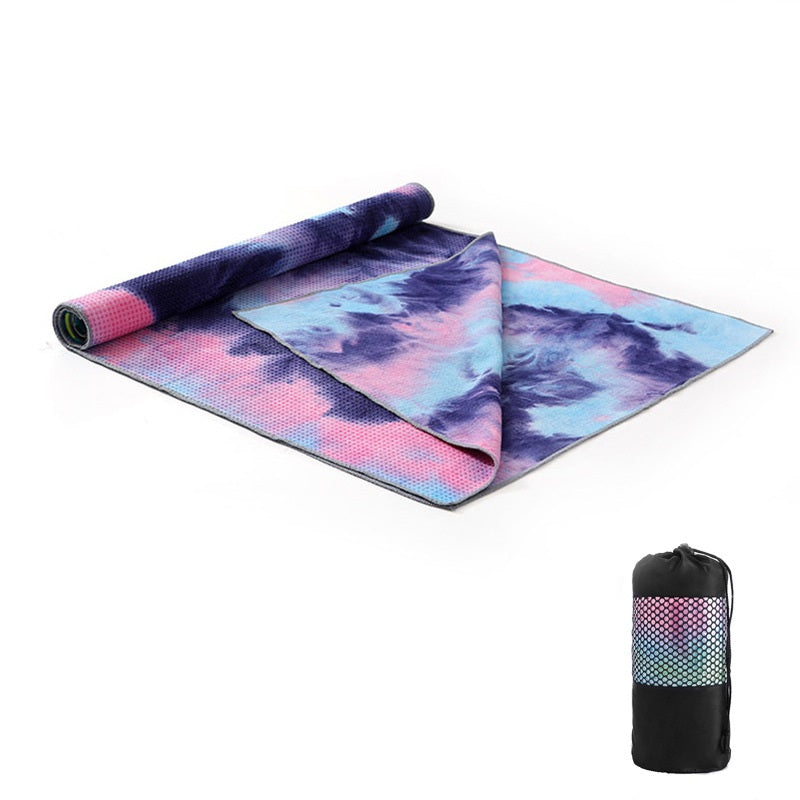 Tie-Dye Printing Yoga Blanket Widening Pad Towel Sports dealsniper-net B