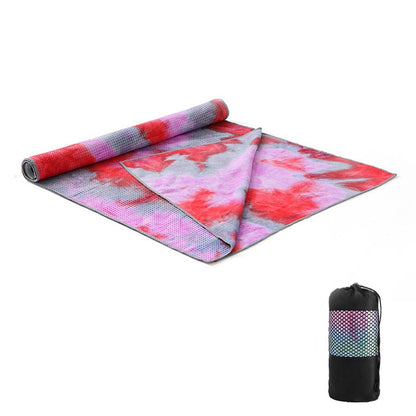 Tie-Dye Printing Yoga Blanket Widening Pad Towel Sports dealsniper-net E