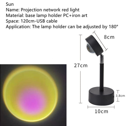 The Sun Never Sets Projection Sunset Atmosphere Light Home dealsniper-net