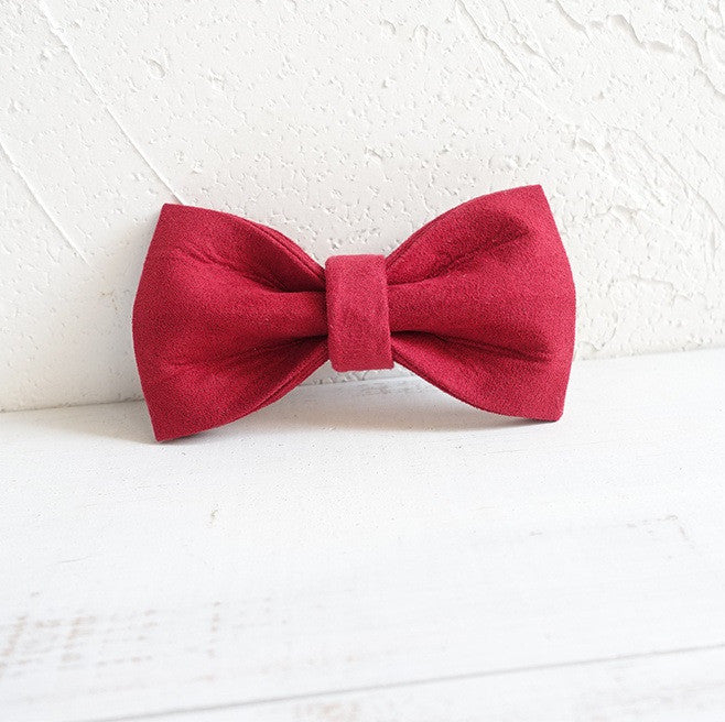 Pet Traction Collar Dog Collar Pets Gym From House Red bow tie L