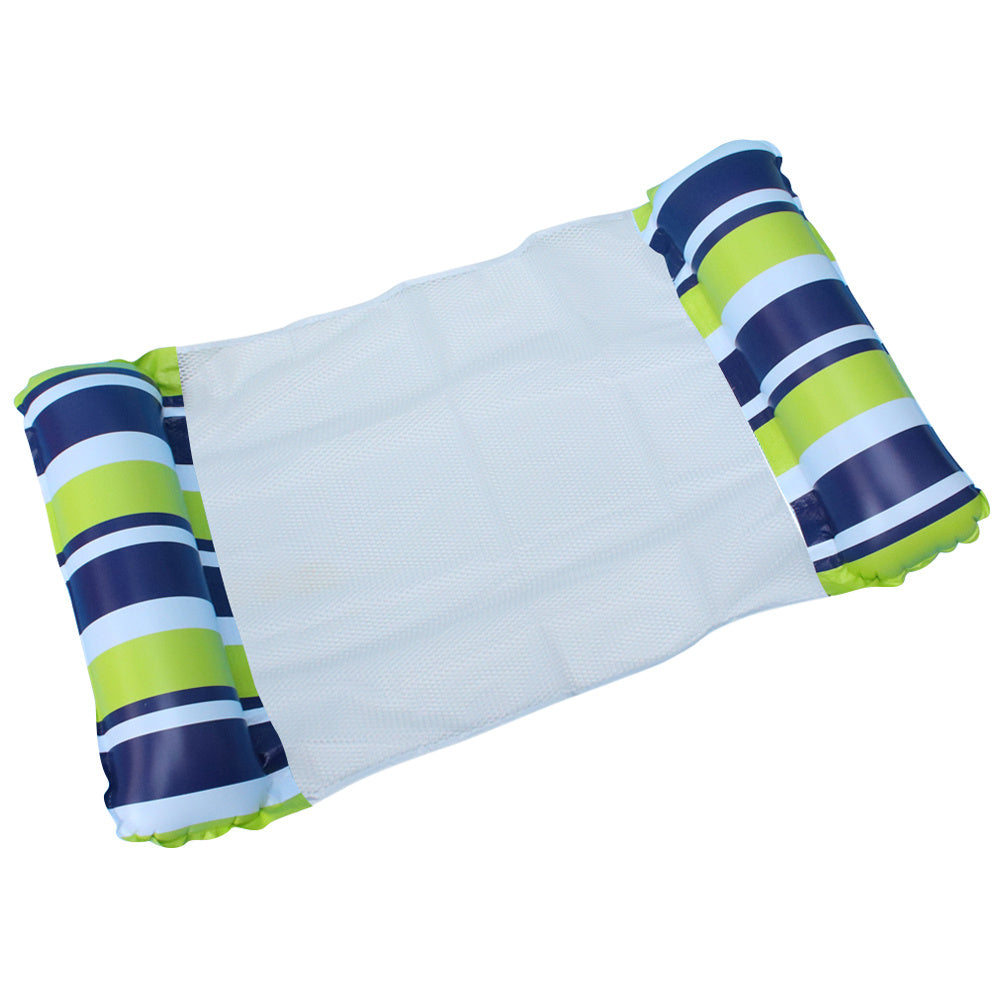 Inflatable Swimming Pool Hammock Floating Drainage Outdoor DealSniper.net Blue and green
