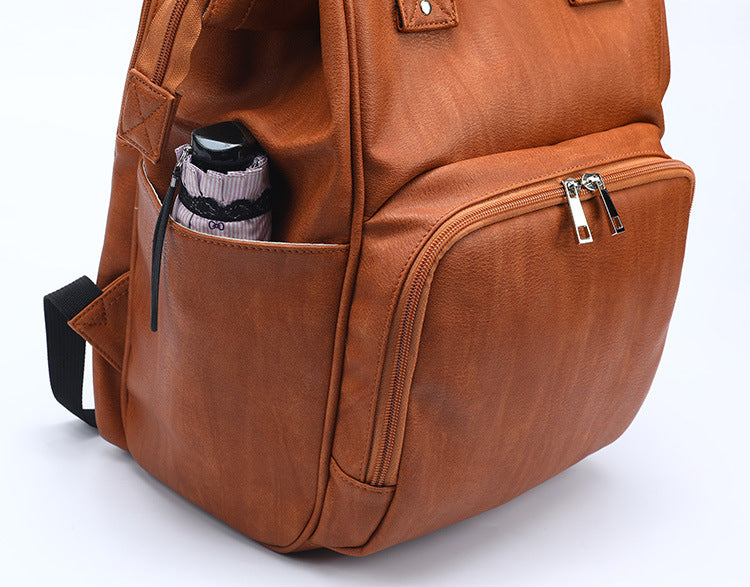 Fashion Pu Mummy Bag Backpack Storage Bag Women DealSniper.net