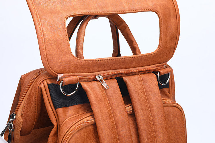 Fashion Pu Mummy Bag Backpack Storage Bag Women DealSniper.net