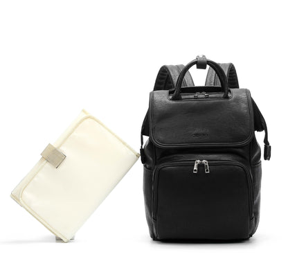 Fashion Pu Mummy Bag Backpack Storage Bag Women DealSniper.net Black