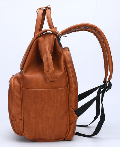 Fashion Pu Mummy Bag Backpack Storage Bag Women DealSniper.net