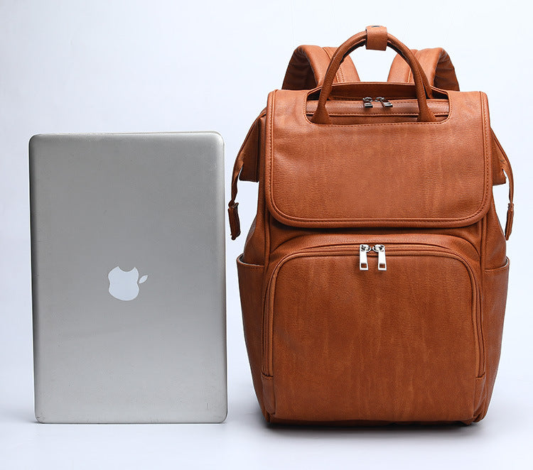 Fashion Pu Mummy Bag Backpack Storage Bag Women DealSniper.net