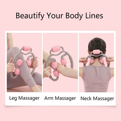 U Shape Trigger Point Massage Roller Full Body Massage Tool Sports DealSniper.net
