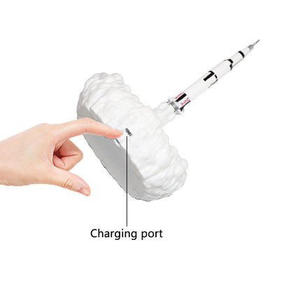 3D Printing Novelty Product Rocket Night Light Home Decor Gym From House