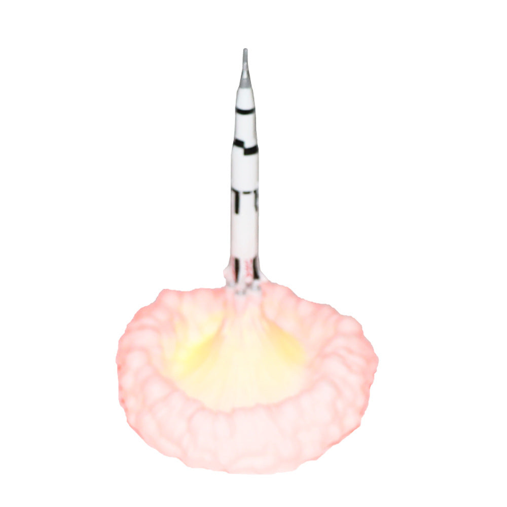 3D Printing Novelty Product Rocket Night Light Home Decor Gym From House
