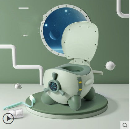 6 Months To 8 Years Simulated Toilet Portable Children's Potty Baby Potty Training Girls Boy Kids Newborns Toilet Seat Nursear Kids DealSniper.net Avocado Green Hard
