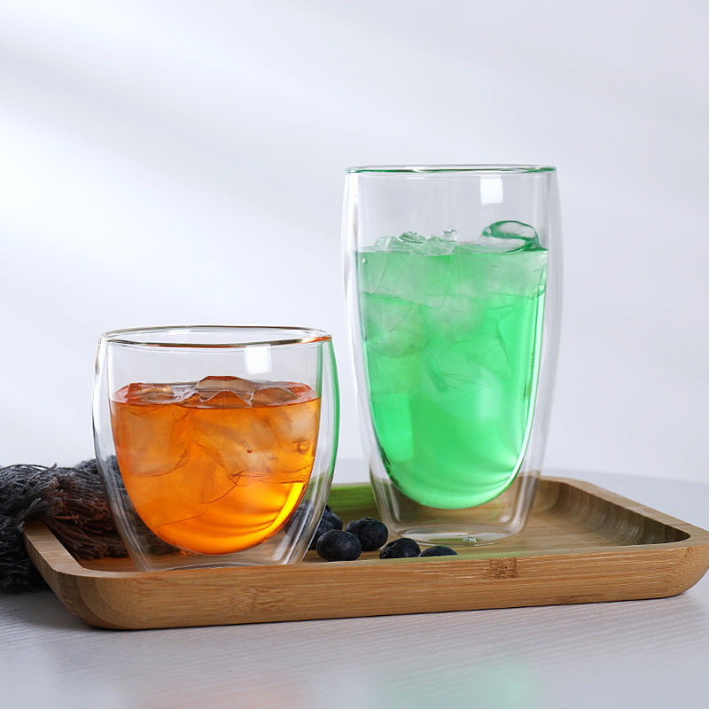 Heat-Resistant Transparent Double-Layer Coffee Cup Kitchen DealSniper.net