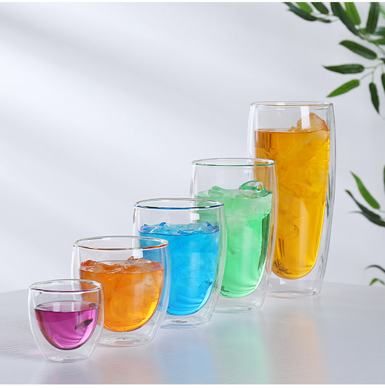 Heat-Resistant Transparent Double-Layer Coffee Cup Kitchen DealSniper.net