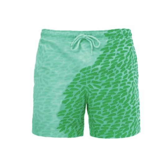 Magical Change Color Beach Shorts Summer Men Swimming Trunks Men dealsniper-net Green1 3XL