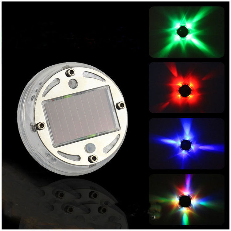 Creative LED Solar Colorful Wheel Light