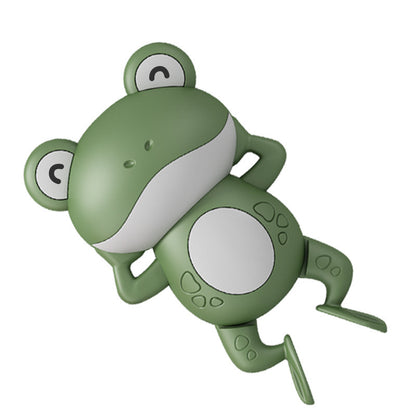 Little Frog Bath Toy, Baby Bathroom, Wind-Up Wind-Up Floating Toy Kids Gym From House Green 1PCS