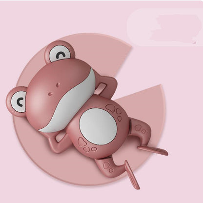 Little Frog Bath Toy, Baby Bathroom, Wind-Up Wind-Up Floating Toy Kids Gym From House Red 1PCS