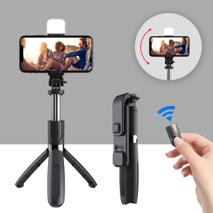 Compatible with Apple, 3 In1 Bluetooth Wireless Selfie Stick Gadgets dealsniper-net