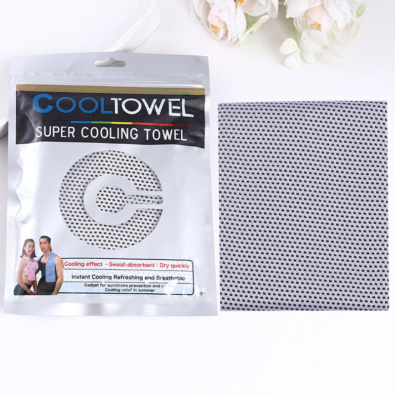Outdoor Yoga Exercise Two-Color Cooling Towel Outdoor DealSniper.net Light Grey 30x90cm 1PC
