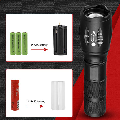 Strong Light Flashlight Special Forces Rechargeable Camping Flashlight Outdoor dealsniper-net