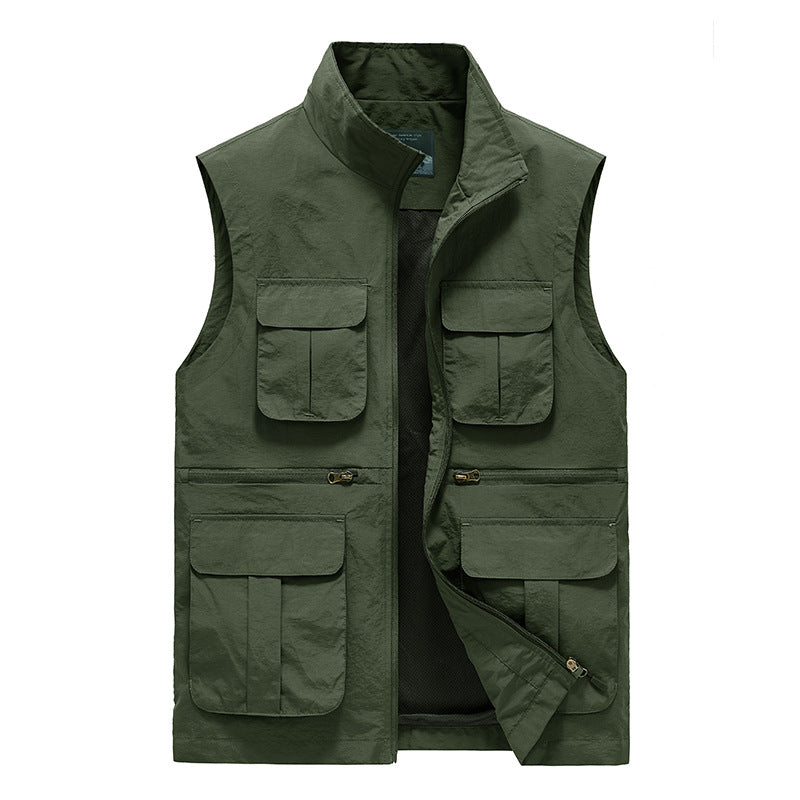 Men's Fashion Simple Outdoor Vest Fishing Suit