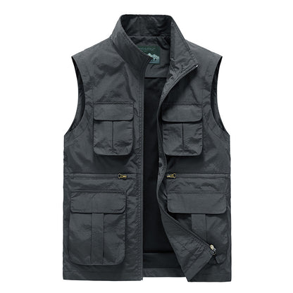 Men's Fashion Simple Outdoor Vest Fishing Suit