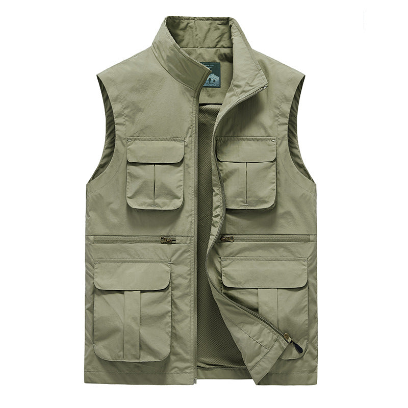 Men's Fashion Simple Outdoor Vest Fishing Suit