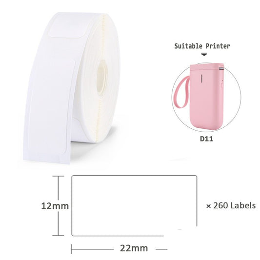 Niimbot D11 Mini Label Printer Paper Supermarket Price Label Gadgets DealSniper.net White 12x22mm